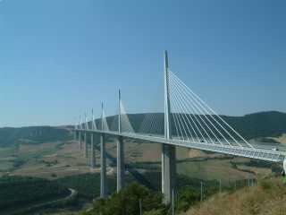 a modern wonder of the world, the new bridge at Millau